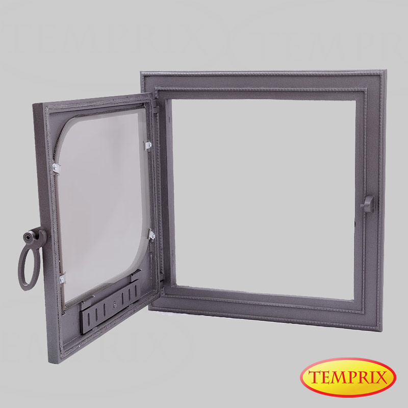 Kamintür Glas Funkenschutztür Kamin feuerfest Ofentür Fairbanks 715 x