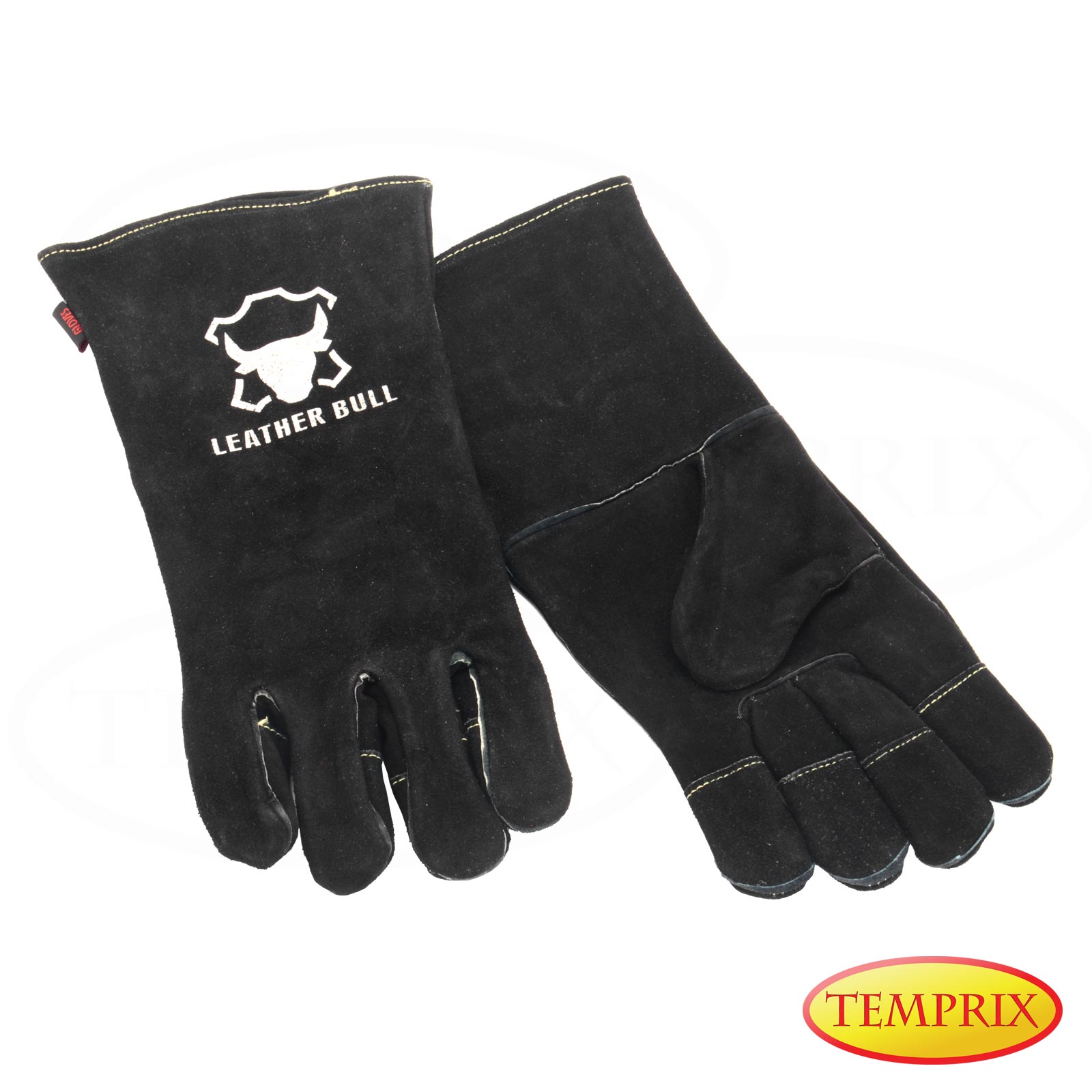 Grillhandschuhe Handschuhe Ofenhandschuhe Kamin Hitzebeständig Ofen Leder BBQ S